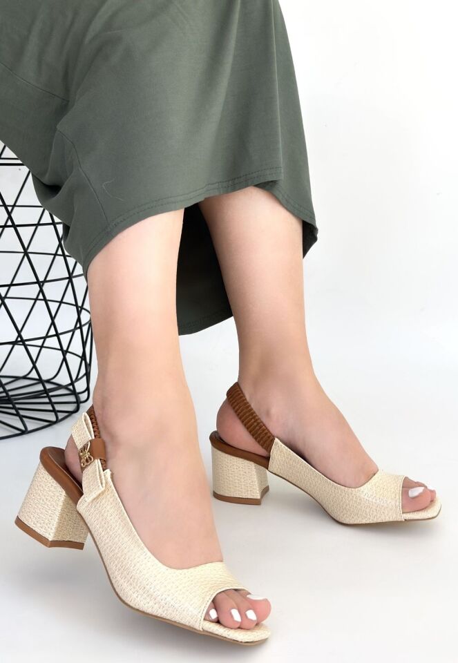 Alessi Bej Rugan Topuklu Ayakkabı